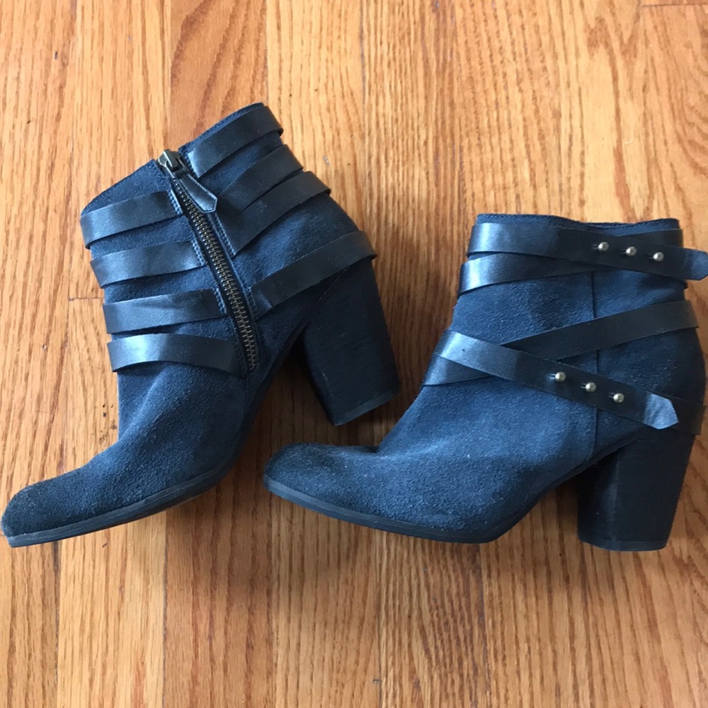 Navy booties